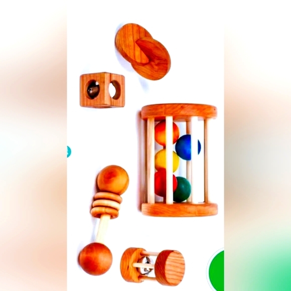 Montessori Baby Learning 5 Piece Set- NEW - Picture 3 of 3